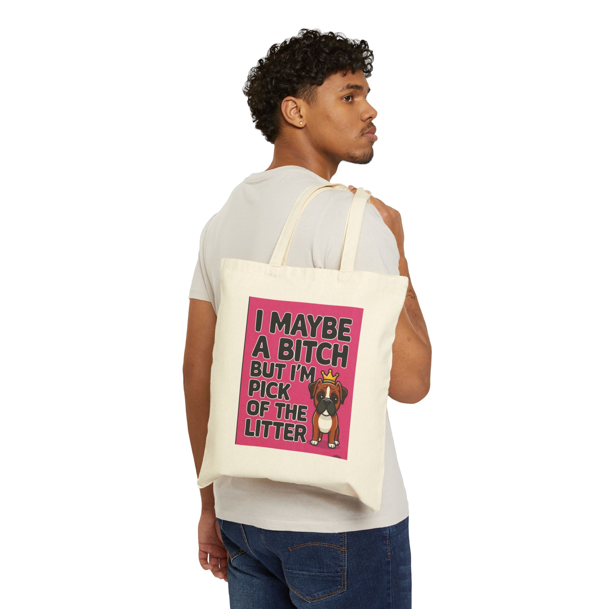 Cotton Canvas Tote Bag - Image 3